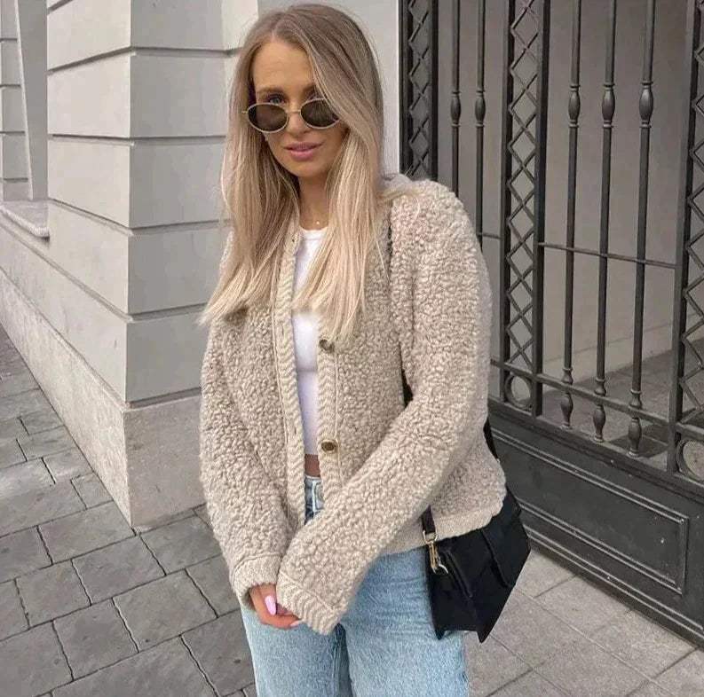 Teddy-Weste für Damen – Kuschelige Textur, Lässige Passform & Ideal für Herbst und Winter